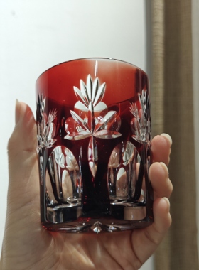 耐赫曼宝石红色水晶杯