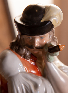 赫伦herend牧羊人欧式风瓷偶奢华