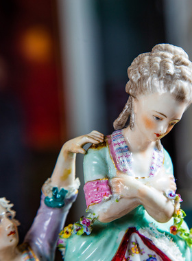 绅士淑女陶瓷欧式风中古工艺品