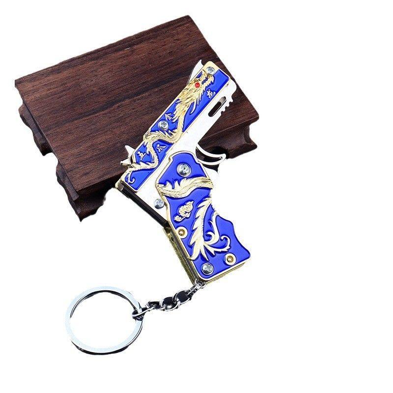 儿童便携可折叠皮筋六连发玩具可连射合金模型男孩玩具创意礼物,淘宝优惠券,粉丝福利购,淘宝优惠卷