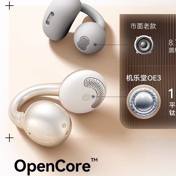 【李佳琦直播间双12返场】机乐堂OE3蓝牙耳机开放耳夹式运动无线