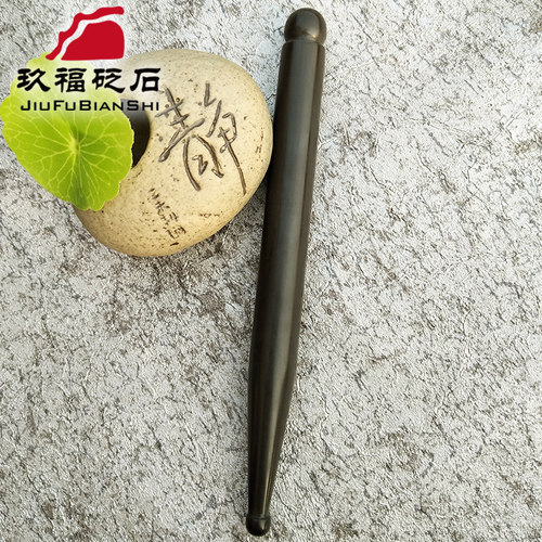 天然玄黄泗滨砭石拨筋棒点穴笔眼周面部耳部刮痧板按摩香蜜同款 - 图3