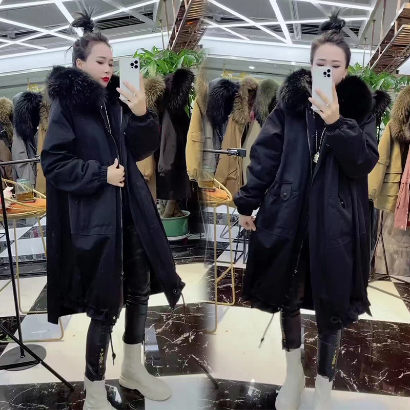 派克服2025年新款季长款大毛领加绒加厚外套女韩版宽松工装棉服,淘宝优惠券,粉丝福利购,淘宝优惠卷