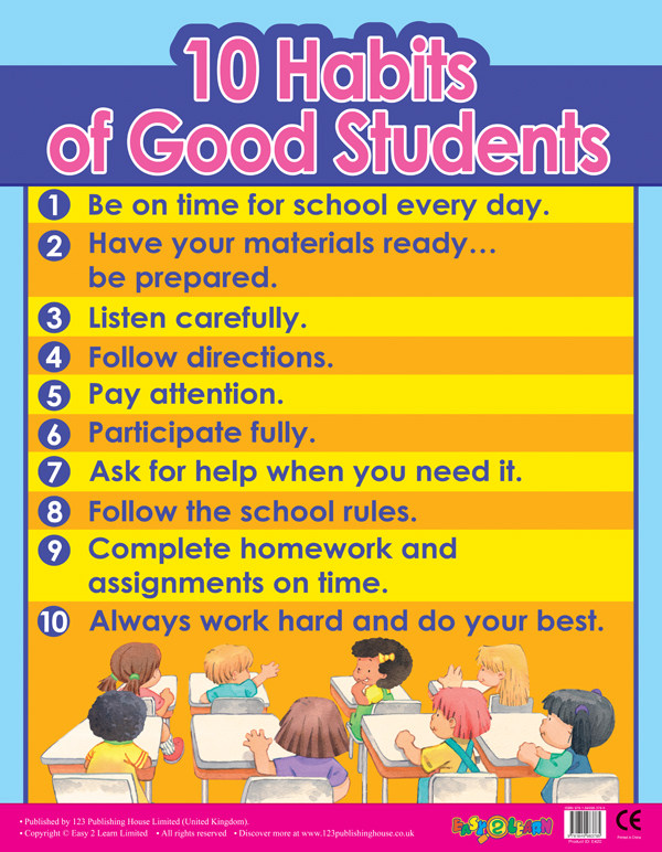 如何做一名好学生12张挂图 How to be a Good Student有声挂图儿童认知启蒙早教发声语音宝宝看图识字全套墙贴玩具 英文版英语书籍