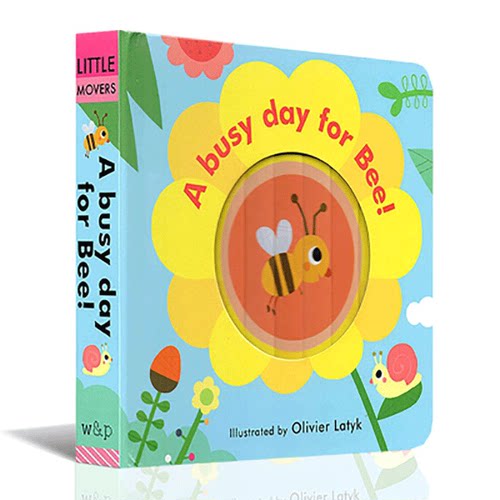 蜜蜂忙碌的一天 英文原版绘本 Little Faces: A Busy Day for Bee! 百变脸谱系列纸板书 洞洞书 低幼童书 纯全英文正版英语书籍 - 图0