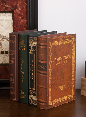 新款欧式复古怀旧假书仿真书摆件书房道具书装饰品电视柜创意摆设