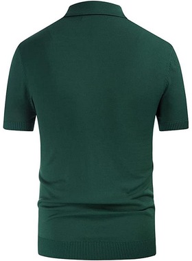 外贸男装短袖商务polo针夏季