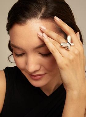 西班牙UNOde50蝴蝶戒指手工