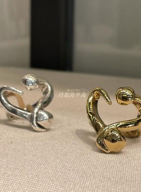 西班牙UNOde50 钉子爱心戒指欧美轻奢小众镀银镀金男女情侣送女友