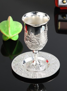 欧式高级白酒杯创意家用金属
