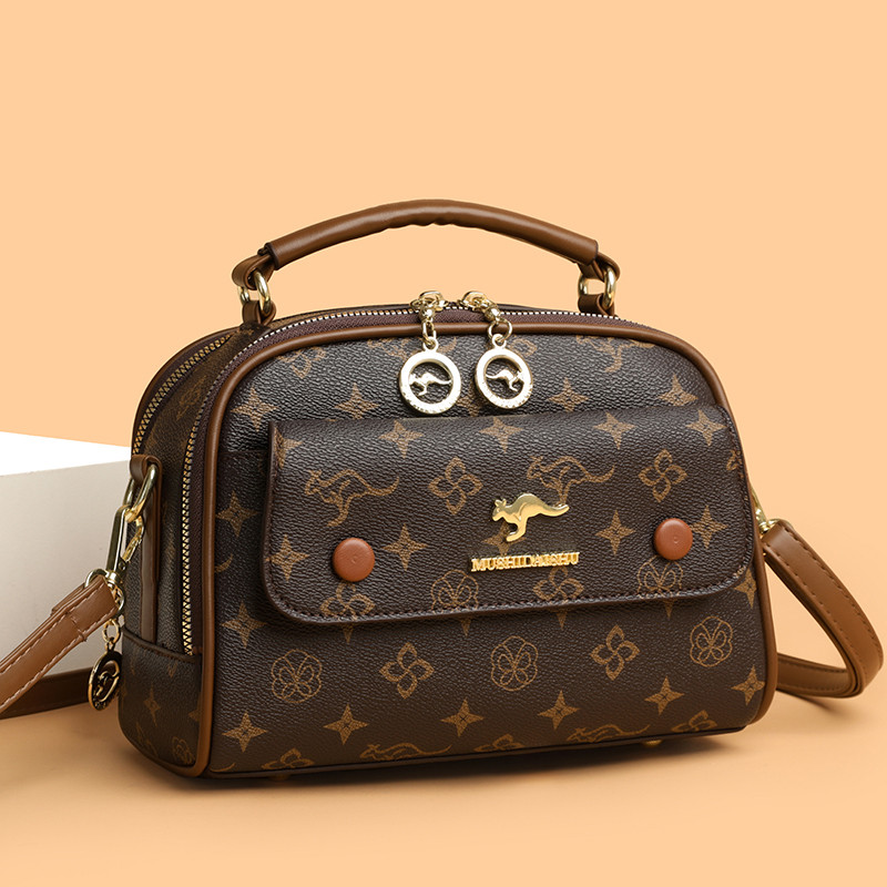 时尚中年妈妈包女包2026新款印花多层百搭软皮单肩斜挎大气手提包,淘宝优惠券,粉丝福利购,淘宝优惠卷