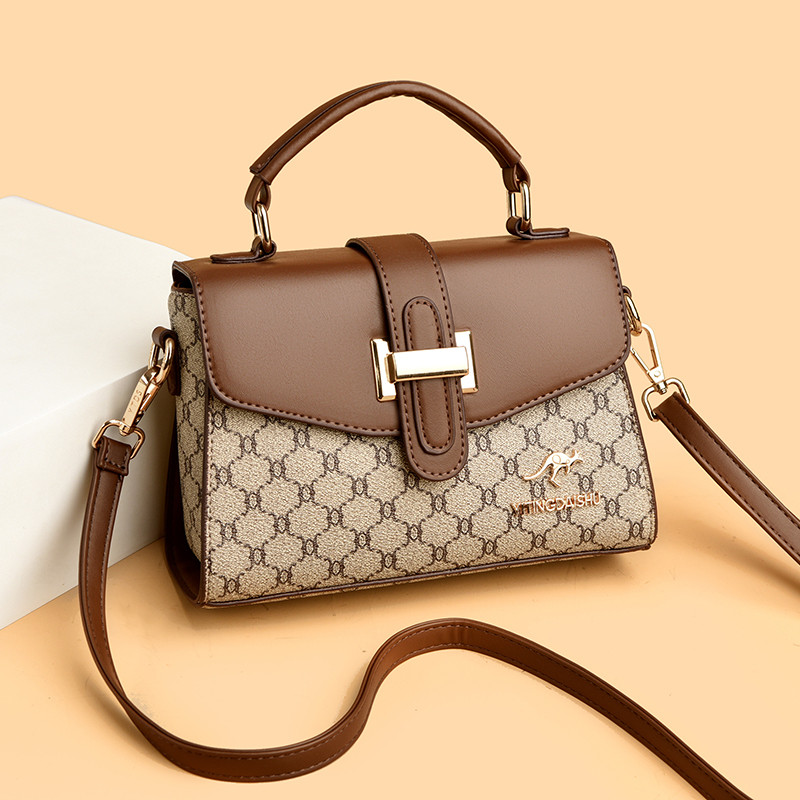 超火2025新款妈妈百搭大气小方包印花中年女士单肩斜挎通勤手提包,淘宝优惠券,粉丝福利购,淘宝优惠卷