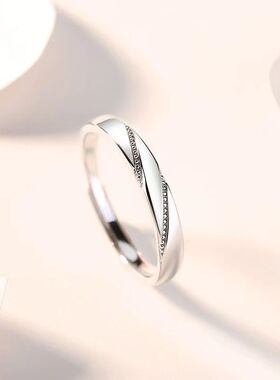 一见钟情情侣戒指男女一对日韩时尚轻奢对戒结婚求婚指环高级感