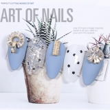 Японское изысканное элитное металлическое универсальное украшение для ногтей для маникюра с цирконом для ногтей, легкий роскошный стиль