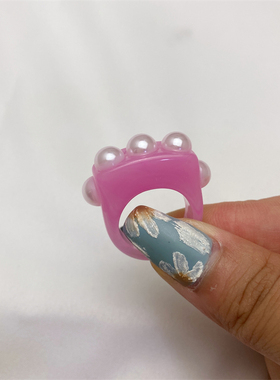 树脂弹力戒指复古百搭时尚气质合金个性简约欧美风格新款潮CE749