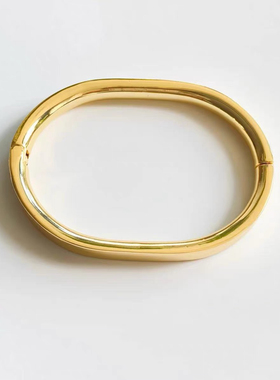 时尚简单高级感铜镀真金开口手镯C21（现货）