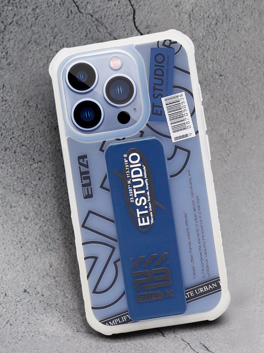 EUTA尤塔手机壳适用iPhone15ProMax苹果15高端skinarma四角气囊防摔透明雾面隐形磁吸支架红 - 图2
