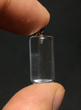 天然白水晶吊坠双A白水晶挂件