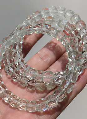 天然绿水晶手链绿色水晶手串礼物