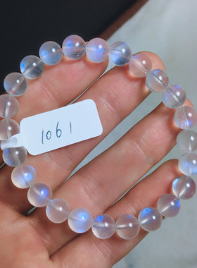 天然蓝光单圈手链月光石礼物水晶