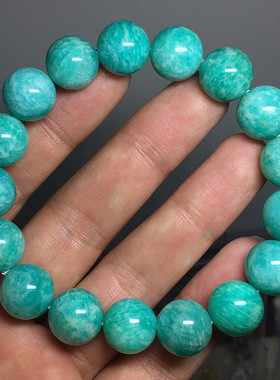 亚马逊捡漏天河石单圈蓝色手串