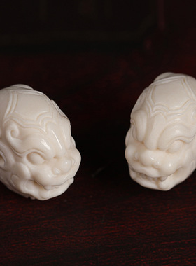 鹿角雕刻貔貅隔片隔珠DIY佛珠手串卡子金刚菩提配饰文玩单珠散珠