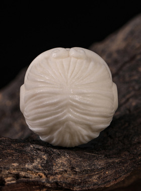 鹿角雕刻散珠悟空圆珠隔珠文玩菩提手串配件猴子头吊坠diy配饰品