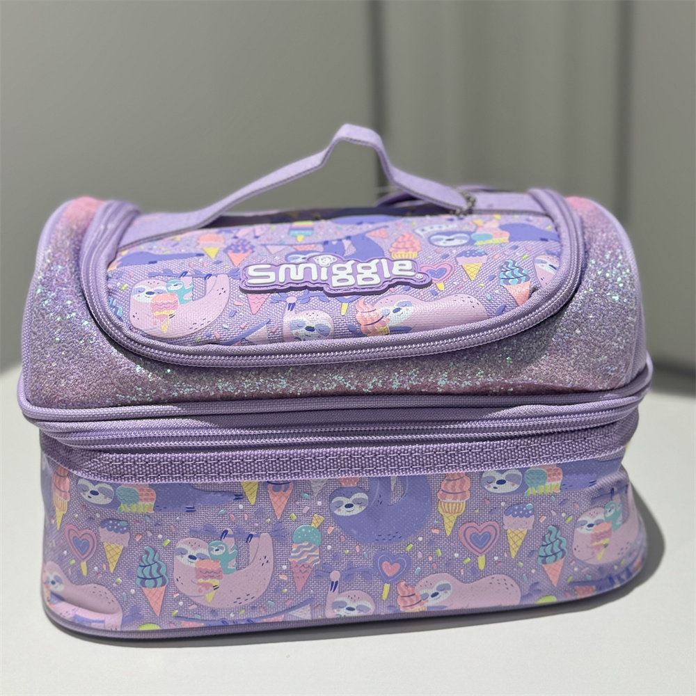 澳洲Smiggle便当盒饭盒灰色恐龙独角兽收纳餐包单肩包保温包冰包,淘宝优惠券,粉丝福利购,淘宝优惠卷