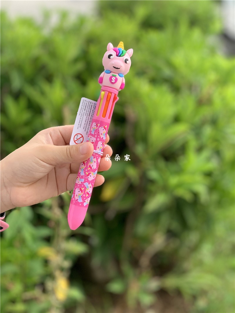 澳洲smiggle圆珠笔独角兽多色水果味卡通8色笔芯彩色笔香铅笔礼物 - 图2