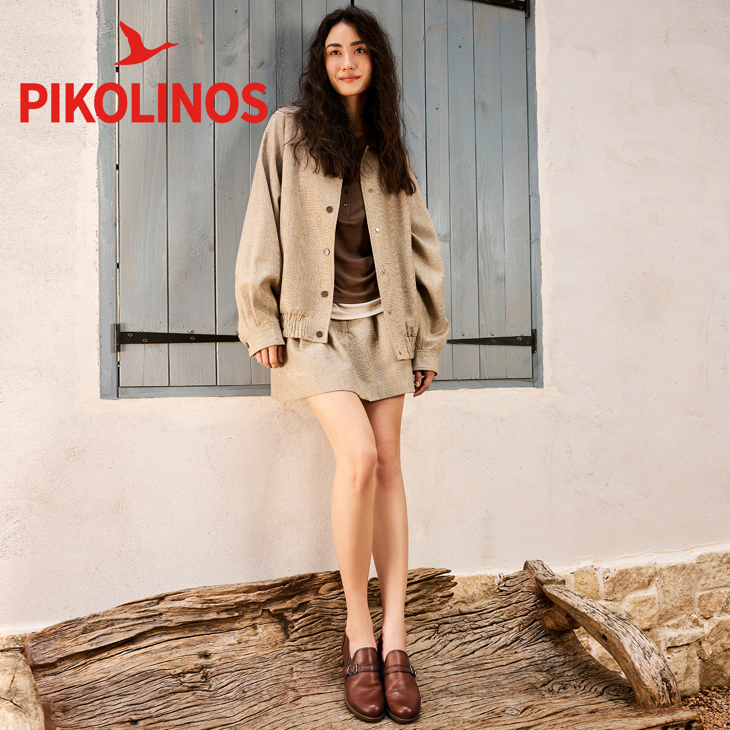 Pikolinos派高雁秋季牛皮中口锥形中跟圆头套脚乐福鞋PL244041,淘宝优惠券,粉丝福利购,淘宝优惠卷