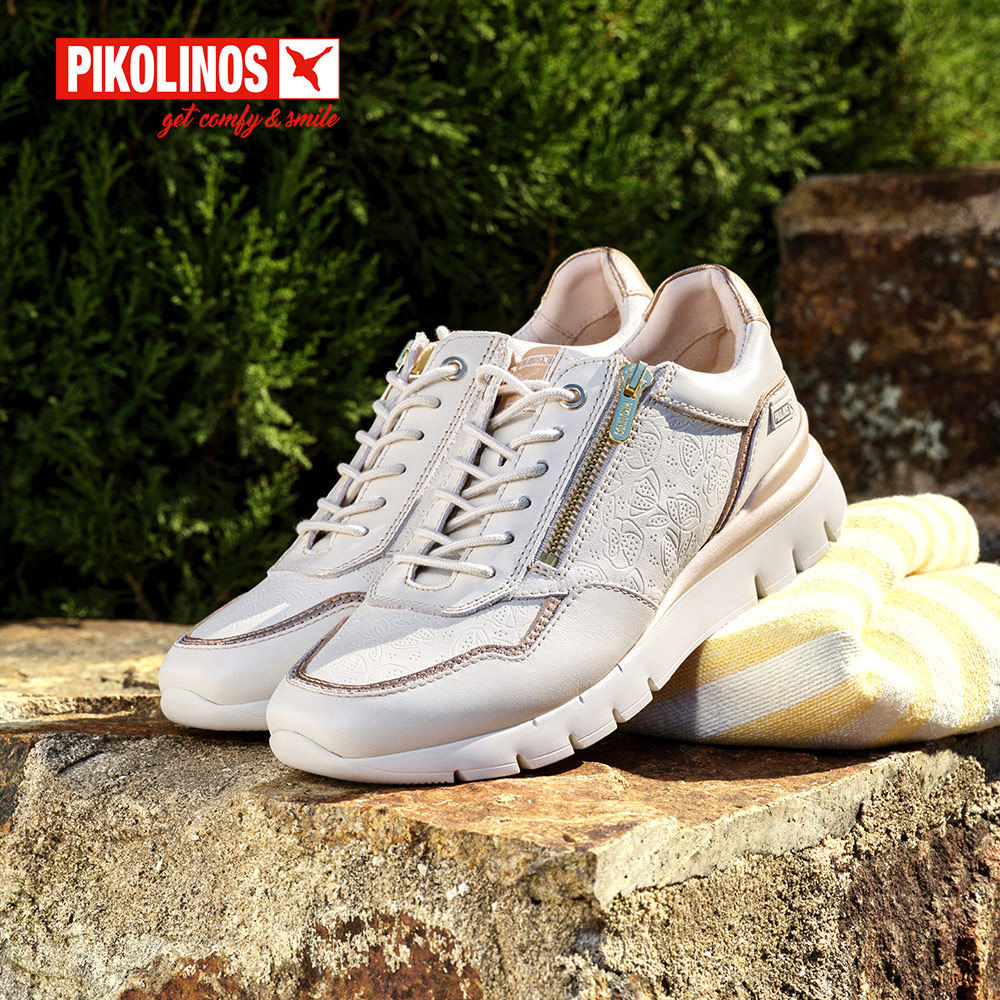 Pikolinos派高雁春季牛皮/羊皮深口系带拼色运动鞋PS246712,淘宝优惠券,粉丝福利购,淘宝优惠卷
