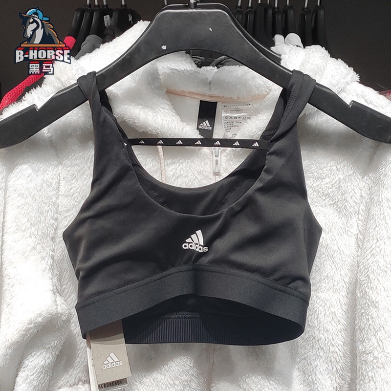 Adidas运动内衣女阿迪达斯新款中强度训练速干跑步健身衣 FT3128 - 图3