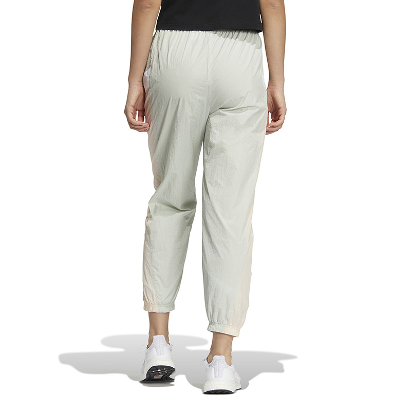 Adidas阿迪达斯女裤休闲户简约条纹外运动舒适梭织防风长裤HM5283-图0