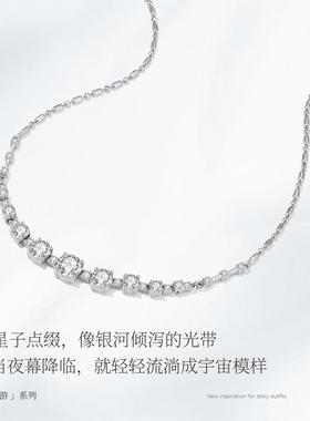LOVEIXCC银河漫游系列闪锆项链高级感轻奢小众女款新款锁骨链颈链