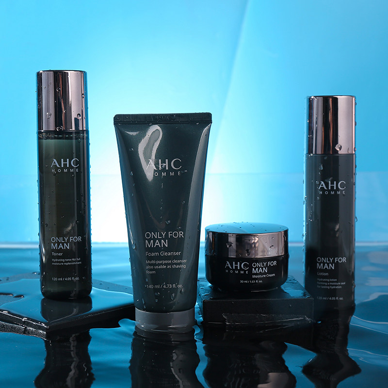 AHC韩国男士水乳套装洗面奶护肤品四件套盒补水保湿控油祛痘正品,淘宝优惠券,粉丝福利购,淘宝优惠卷
