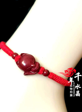 朱砂红绳脚链增缘保平安手链
