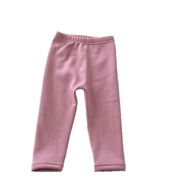 新款男女童儿童秋冬保暖百搭洋气休闲贴身舒适加绒打底裤秋裤A类 - 图3