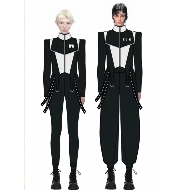 儿童模特形体走秀潮服女童酷潮服高端车模T台服装长袖套装演出服,淘宝优惠券,粉丝福利购,淘宝优惠卷