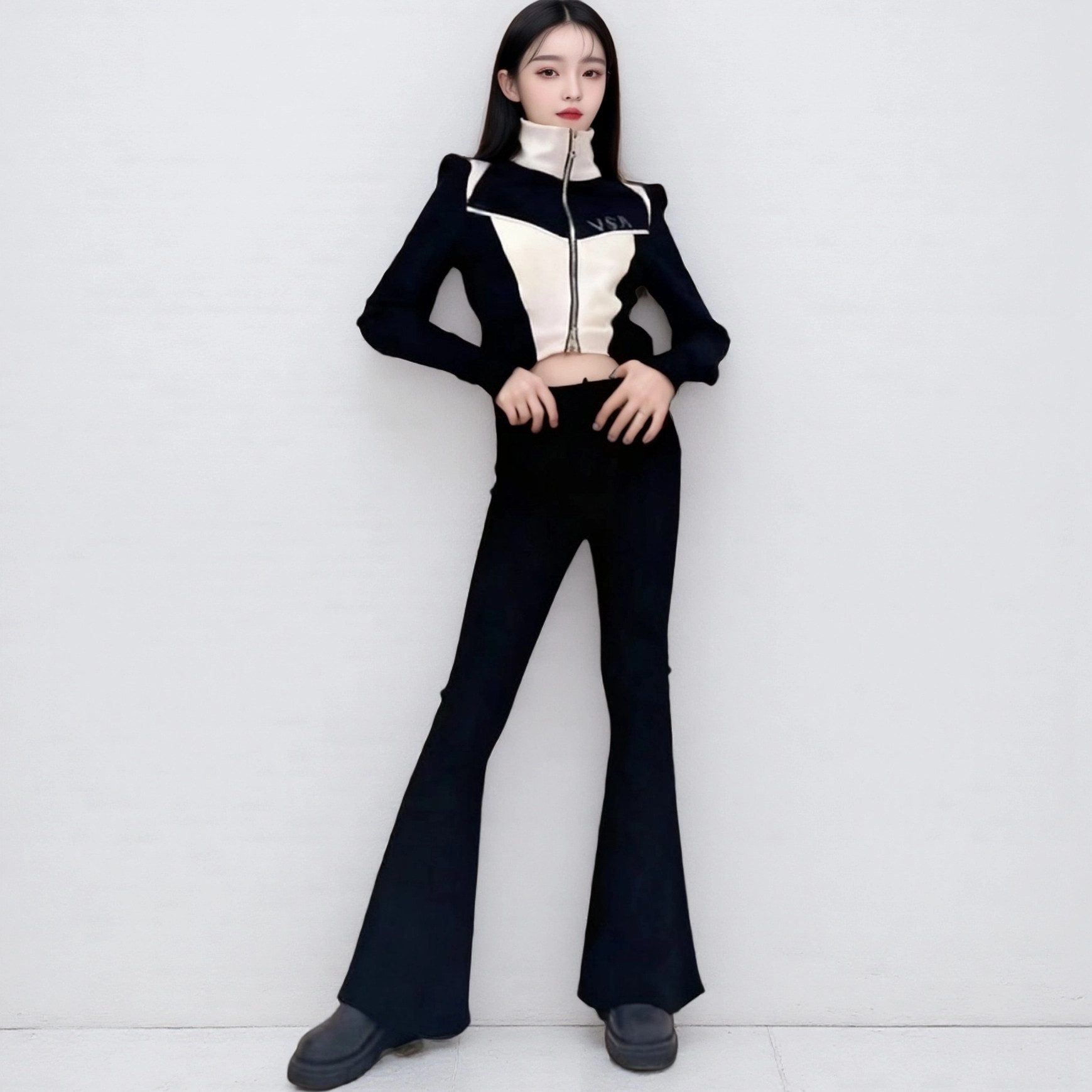 儿童模特形体走秀潮服女童酷潮服高端车模T台服装长袖套装演出服,淘宝优惠券,粉丝福利购,淘宝优惠卷