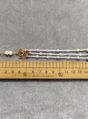 白色可拆卸流苏挂件穗子团扇中式秀禾旗袍diy汉服发簪材料