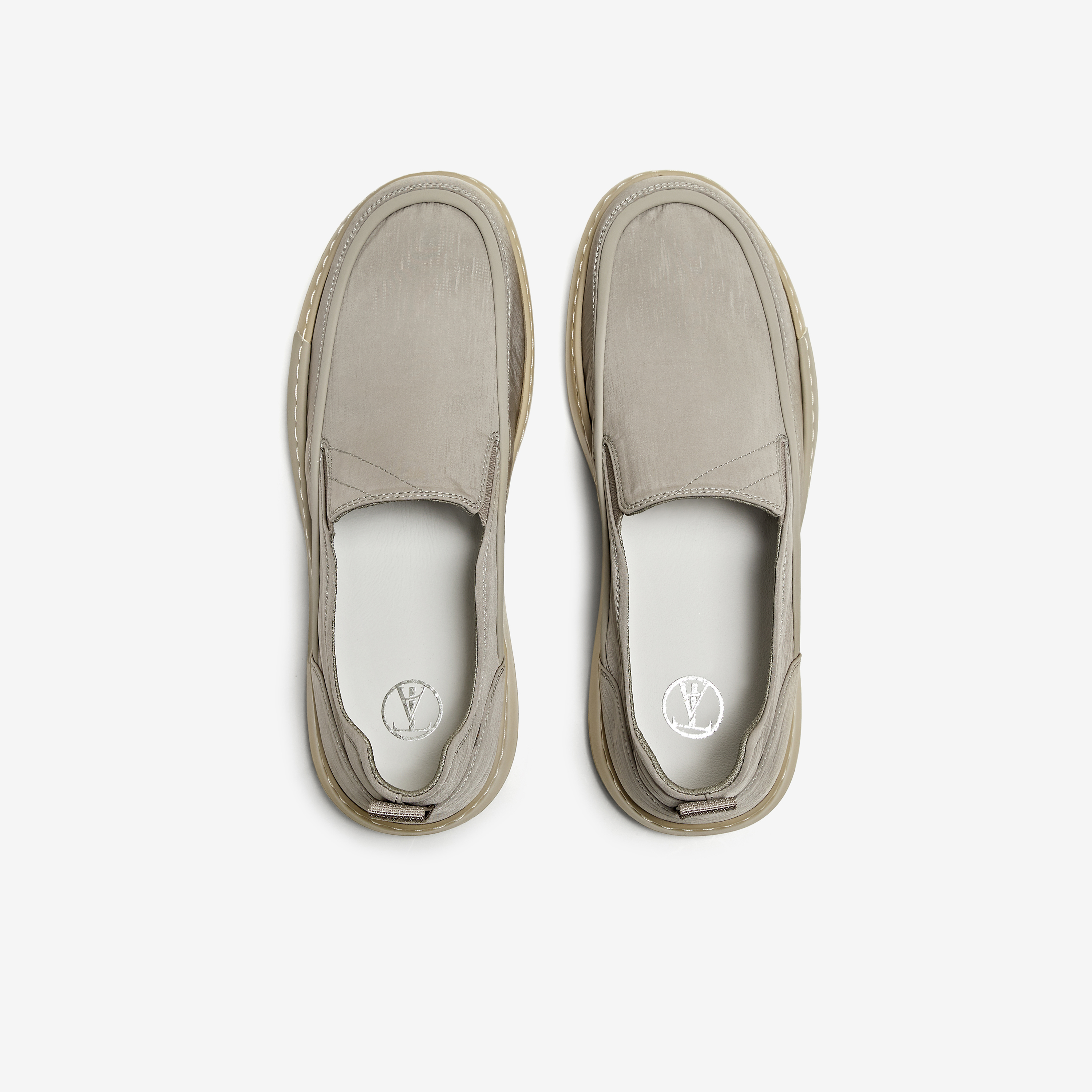 TATA他她一脚蹬软底布鞋男士透气懒人休闲爸爸鞋2025新款VMX02AM5 - 图1