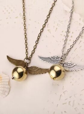 哈利波特手链创意金色飞贼项链