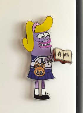 比奇堡亚克力旋转磁吸冰箱贴