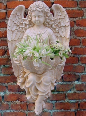 欧式风壁饰天使餐厅挂件工艺品