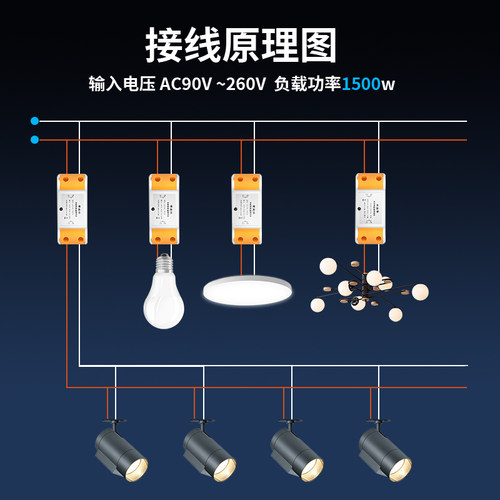 遥控开关无线遥控免改线220V多路展厅电源控制器智能电灯家用灯具 - 图3