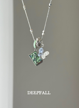 DEEPFALL【塔罗牌权杖】官搭清新蝴蝶S925纯银意大利切割银链项链