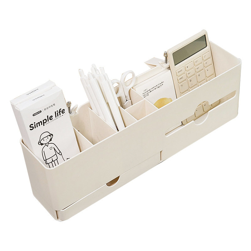 学生桌上收纳盒文具桌边篮高中生书桌侧边置物架纸巾盒多功能笔筒,淘宝优惠券,粉丝福利购,淘宝优惠卷