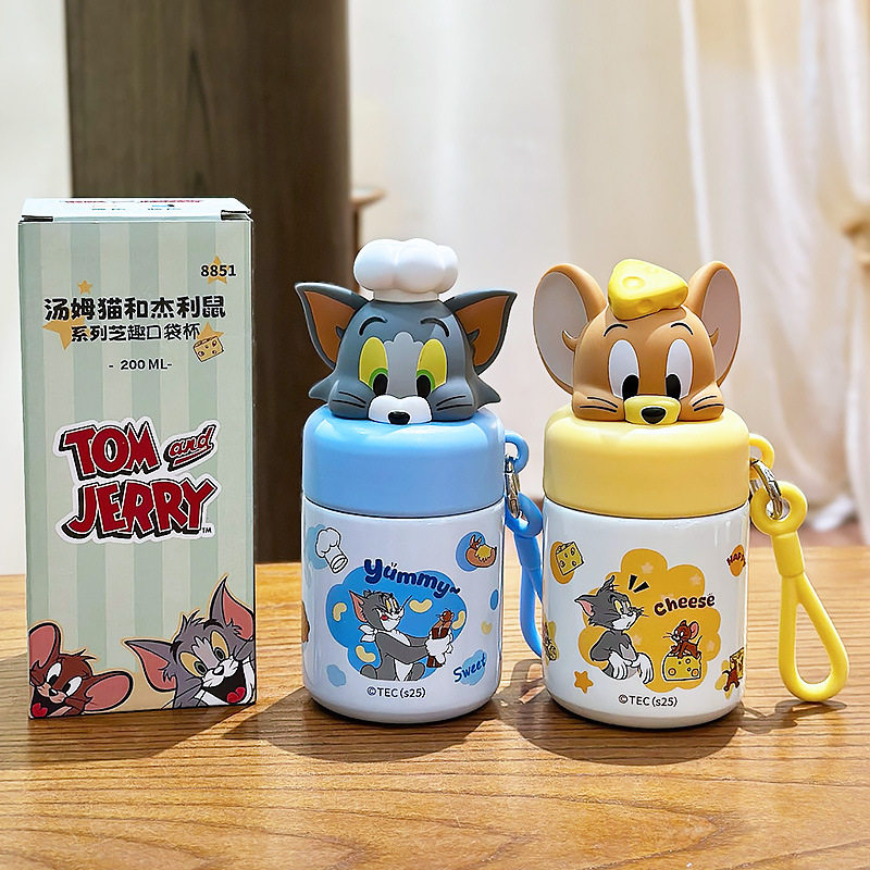 猫和老鼠儿童保温杯可爱水杯2025新款杯子学生上学专用幼儿园,淘宝优惠券,粉丝福利购,淘宝优惠卷