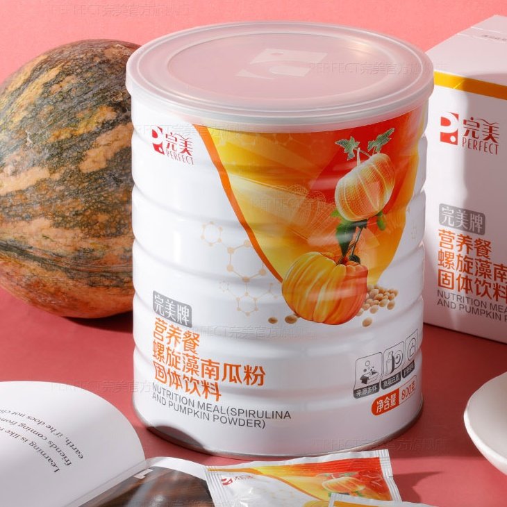 完美牌营养餐800克罐餐螺旋藻南瓜粉固体饮料 官方正品,淘宝优惠券,粉丝福利购,淘宝优惠卷