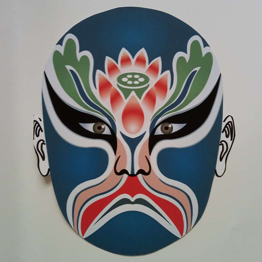 节日演出纸质面具中式脸谱国粹京剧脸谱面具装饰中国风年会面具